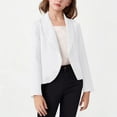 thumbnail image 1 of Kilaqueen Girls Blazer Jacket Solid Color Lapel Suit Coat Lightweight Dressy Casual Open Front Long Sleeve Blazers Size 5-14 Years, 1 of 7
