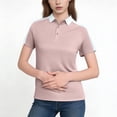 thumbnail image 1 of Kilaqueen Golf Shirts for Women 3 Buttons Collared Short Sleeve Shirts Quick Dry Casual Work Athletic Tennis Tops, 1 of 6