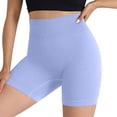 thumbnail image 1 of Kilaqueen High Waist Tummy Control Biker Shorts Women Running Athletic Gym Yoga Pants Solid Color Comfort Breathable Workouts Shorts, 1 of 4
