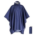 thumbnail image 1 of Kilaqueen Hooded Rain Poncho for Adults Hiking Camping Portable Waterproof Lightweight Rain Coat for Men Women Reusable Rain Jacket for Emergency Outdoor, 1 of 9