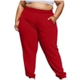 thumbnail image 1 of Kilaqueen Joggers for Women Plus Size Baggy Elastic Waisted Sweatpants Comfy Winter Thermal Sport Active Workout Sweat Pants with Pokets, 1 of 6