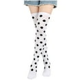 thumbnail image 1 of Kilaqueen Ladies Socks Spring Fall Polka Dots Graphic Classic Socks Over the Knee Socks for Women Lightweight Breathable Universal Long Stockings, 1 of 6