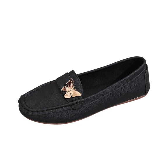 Kilaqueen Loafers for Women Non Slip Classic Comfort Slip-Ons Shoes Trendy Business Casual Dress Work Office Flats Shoes with Everyday Walking