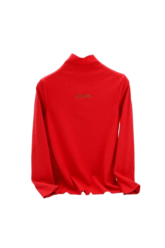 Long Sleeve Thermal Tops for Women Compression High Neck Slim Fitness Stretchy Long Underwear Comfy Warm Layer Base Shirts