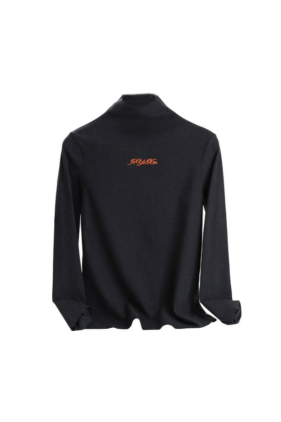 Long Sleeve Thermal Tops for Women Compression High Neck Slim Fitness Stretchy Long Underwear Comfy Warm Layer Base Shirts