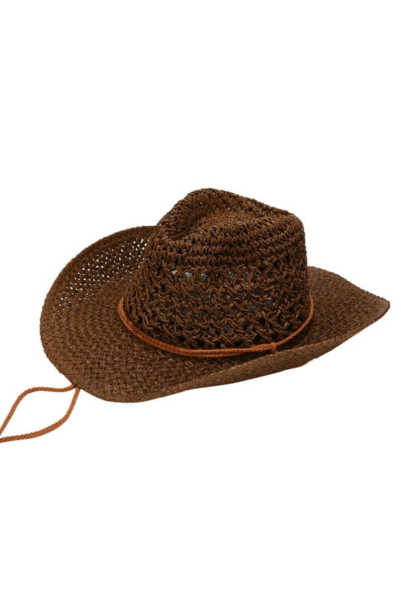 Men's Classic Straw Hat Adjustable Chin Cord Wide Brim Sun Protection Hat Fishing Hiking Safari Outdoor Hats
