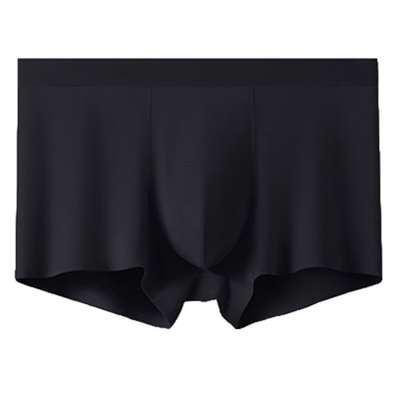Kilaqueen Mens Boxer Briefs Soft Modal Low Rise Solid Color Underwear Stretch Breathable Seamless Trunks