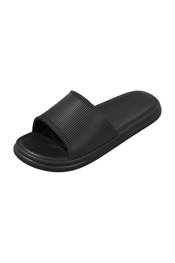 Mens Slippers Quick Drying Odor-Resistant Non Slip Shower Shoes Ultimate Comfort Easy to Clean Solid Color Lightweight Beach Slippers