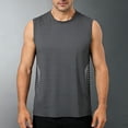 thumbnail image 1 of Kilaqueen Mens Tank Tops Summer Crew Neck Sleeveless Workout Basic Swim Shirts Athletic Muscle Tee Gym Fitness Sports Tops, 1 of 5