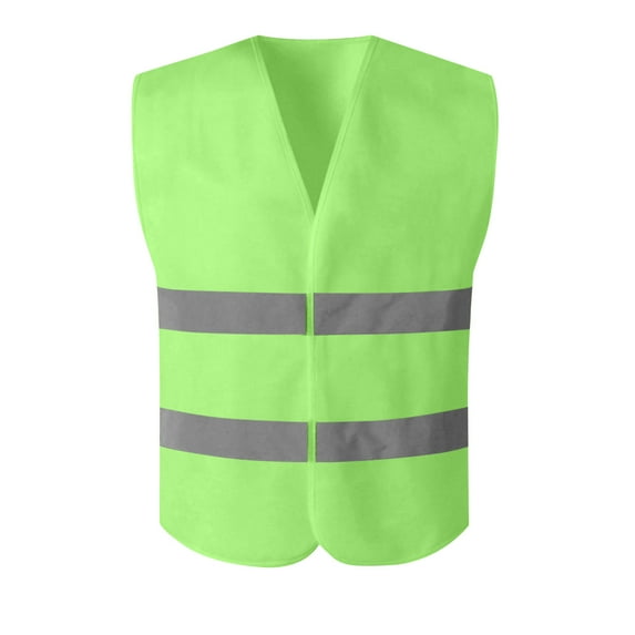 Kilaqueen Mens Womens Reflective Safety Vest Lightweight Quick Dry Open Front Tank Tops for Safety Unisex Hook & Loop High Visibility Vest