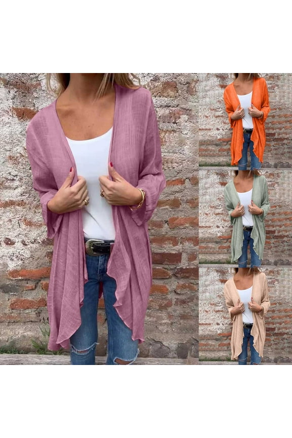 Oversized Cardigans for Women Lightweight Flowy Sweaters Duster Casual Plus Size Cardigan Open Front Blouse Tops Comfy Womens Cardigan