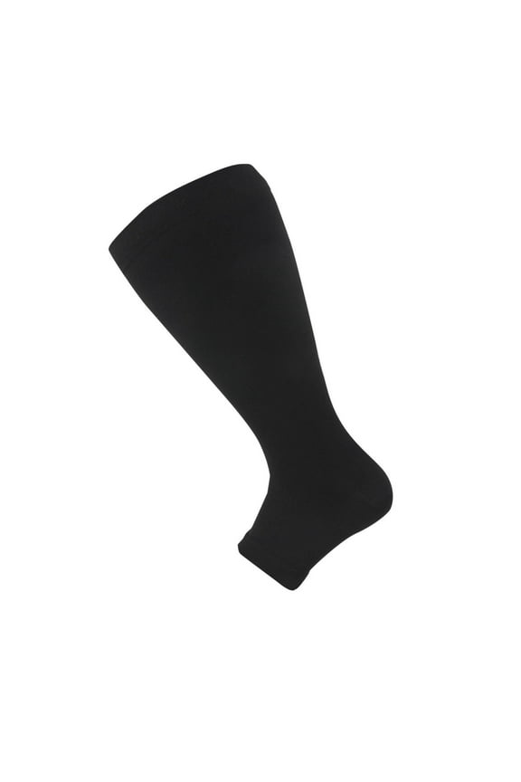 Plus Size Open Toes Compression Socks for Men & Women, Wide Calf Toeless Stockings Support Stocking for Circulation, Leg Skin Protector Sleeves