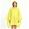 thumbnail image 1 of Kilaqueen Reusable EVA Rain Poncho with Drawstring Hood Lightweight Waterproof Raincoat for Adults Unisex Long Rain Cape for Hiking Camping, 1 of 6