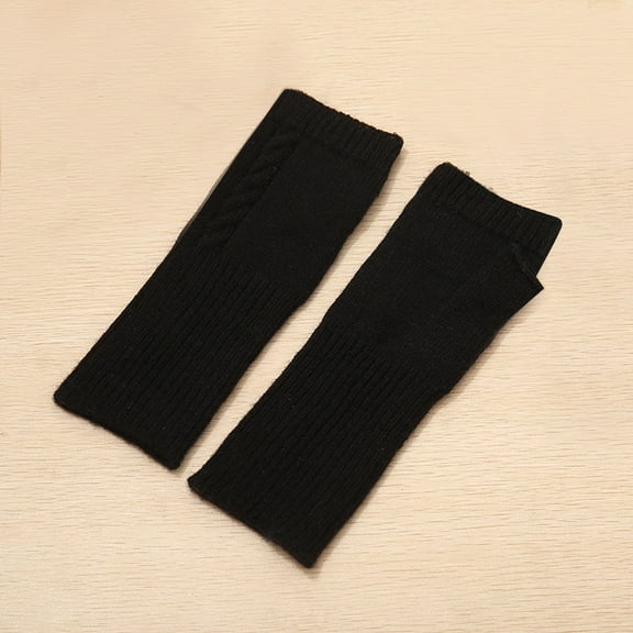 Kilaqueen Ribbed Knit Arm Warmers for Women Elbow Long Fingerless Gloves for Cold Weather Thumb Hole Arms Warmers