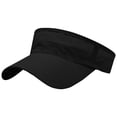 thumbnail image 1 of Kilaqueen Running Sun Visor Hats Wide Brim Solid Color Golf Tennis Cap Adjustable UV Protection Sports Hat, 1 of 9