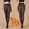 thumbnail image 1 of Kilaqueen Sheer Tights for Women Ultra Thin Reinforced T Crotch Control Top Pantyhose Stockings High Waist Black Compression Nylons, 1 of 8