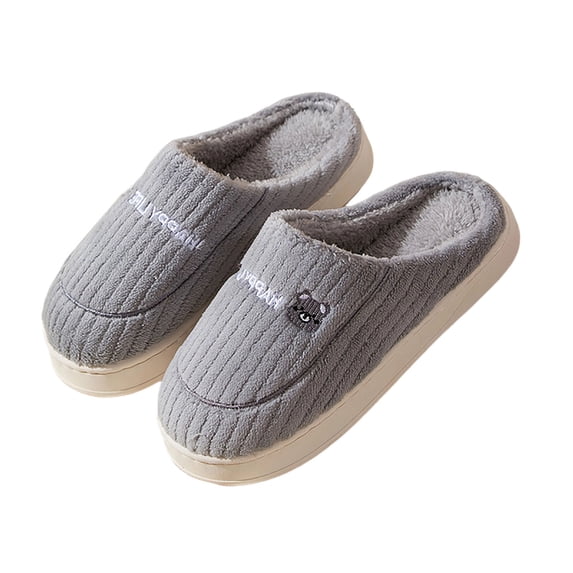 Kilaqueen Slippers for Women Indoor Cozy Memory Foam Non Slip Soft Soled Warm Slippers Arch Support Anti-Skid Rubber Sole Slippers