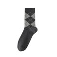 thumbnail image 1 of Kilaqueen Socks for Men Crazy Design Argyle Striped Funky Pattern Cotton Socks, 1 of 3