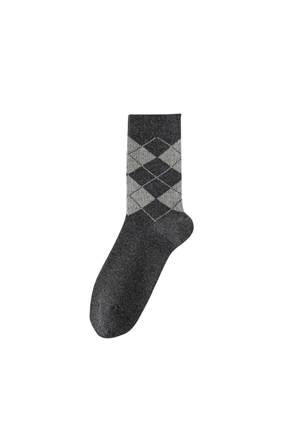 Socks for Men Crazy Design Argyle Striped Funky Pattern Cotton Socks