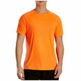 thumbnail image 1 of Kilaqueen Solid Color Mens Shirts Quick Dry Short Sleeve Crew Neck Moisture Wicking Pullover Tops Athletic Running Gym Quick Dry Tee, 1 of 7