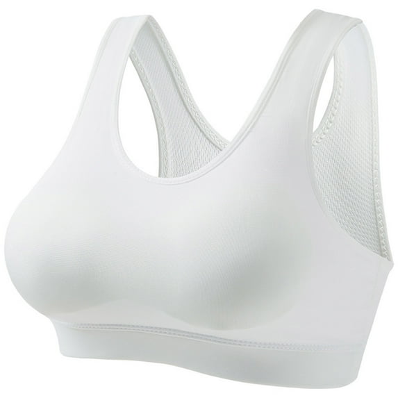 Kilaqueen Sports Bras for Women Push Up Seamless High Impact Anti-Shake & Gathering Yoga Bras Solid Color Athletic Gym Running Bras