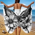 thumbnail image 1 of Kilaqueen Swimsuit Coverup for Women Butterfly Spaghetti Strap Lightweight Beachwear Casual Trendy Summer Beach Vacation Wrap Dress, 1 of 9