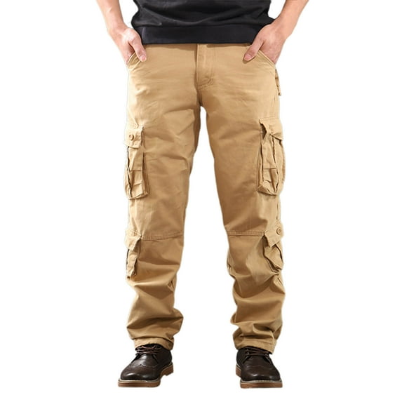 Kilaqueen Tactical Pants for Men Water Resistant Stretch Quick Dry Cargo Pants Lightweight Mutipockets Pants for Fishing Travel Camping