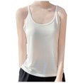 thumbnail image 1 of Kilaqueen Tank Tops for Women Crew Neck Spaghetti Straps Sleeveless Tops Casual Solid Color Relaxed Fit Basic Tanks, 1 of 6