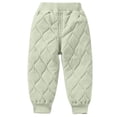 thumbnail image 1 of Kilaqueen Toddler Girls Boys Pants Solid Color Ribbed Warm Thick Elastic Waist Trousers Full Length Spring Winter Warm Pants, 1 of 7