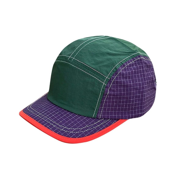 Kilaqueen UPF 50+ Mens Hat Color Block Quick Dry Lightweight Baseball Cap Performance Running Athletic Hiking Hiphop Hat for Large Head