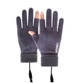 thumbnail image 1 of Kilaqueen USB Heated Fingerless Gloves for Women and Men, Open Fingertip Winter Gloves with Grip Palm and Ribbed Cuffs for Typing, Gaming and Office Work, 1 of 6