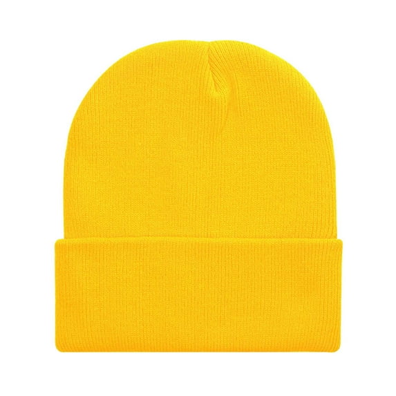 Kilaqueen Unisex Beanie Hats Classic Ribbed Knit Cuffed Warm Winter Hats Mens Womens Ski Hats Solid Color Soft Stretchy Trawler Hat