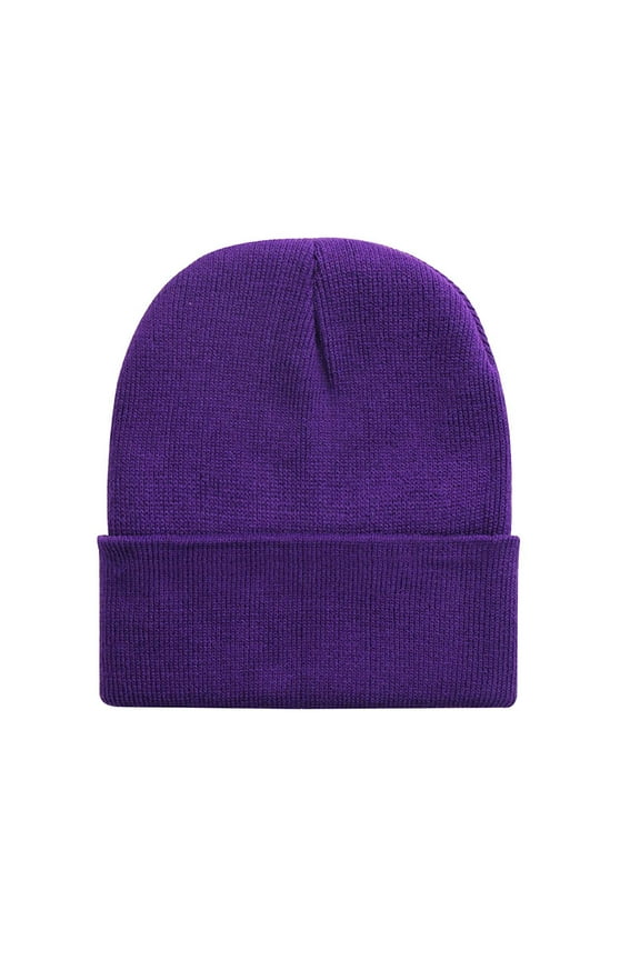 Unisex Beanie Hats Classic Ribbed Knit Cuffed Warm Winter Hats Mens Womens Ski Hats Solid Color Soft Stretchy Trawler Hat