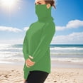 thumbnail image 1 of Kilaqueen Unisex Sun Protection UPF 50+ Shirts with Face Mask, Thumb Hole Long Sleeve Outdoor Workout T-Shirts Lightweight Ice Silk Hiking Fishing Hoodies Cooling Rash Guard, 1 of 8