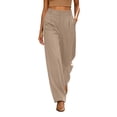 thumbnail image 1 of Kilaqueen Wide Leg Dress Pants for Women Work Slacks Business Casual Outfits, Office Dress Pants for Women High Waisted Casual Loose Summer Suit Pants, 1 of 5