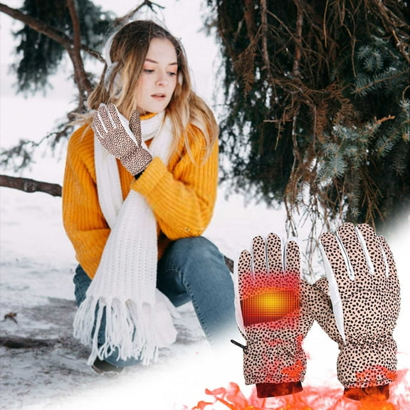 Kilaqueen Winter Gloves for Men Women Snow Warm Cycling Cold Weather, Thermal Gloves Outdoor Warm Gloves, Driving Biking Running