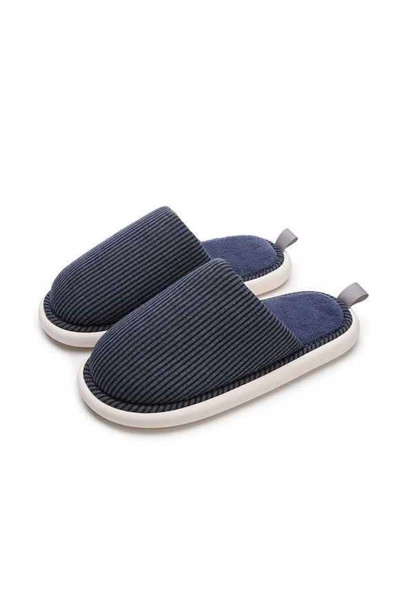 Women/Men House Slipper Textured Keep Warm Winter Slide Lightweight Flat Casual Sandal Indoor Memory Foam Comfy Anti-Slip Cloud Slippers