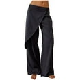 thumbnail image 1 of Kilaqueen Women Striped Wide Leg Suits Pants Y2K High Wasited Baggy Palazzo Pants Casual Loose Business Work Office Trousers, 1 of 6