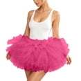 thumbnail image 1 of Kilaqueen Women's Five Layer Tulle Tutu Skirt with Elastic High Waist, Short Fluffy Costume Skirt for Dance, Rave, Party and Dress Up Outfits, 1 of 7