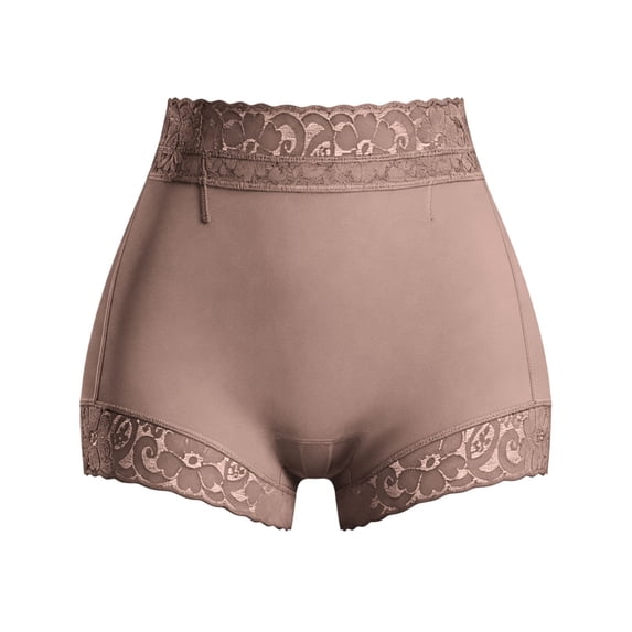 Kilaqueen Women's High Waisted Lace Shapewear Shorts, Tummy Control Boyshort Panties, Smooth Full Coverage Underwear