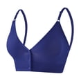 thumbnail image 1 of Kilaqueen Women's Seamless Front-Closure Nursing Bra, Wireless Maternity Bra with Removable Pads & Waffle Knit Texture, 1 of 5