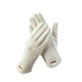 thumbnail image 1 of Kilaqueen Women's Slim Fit Thermal Gloves Touchscreen Suede Leather Winter Windproof Gloves Fleece Lined Thick Warm Gloves, 1 of 2