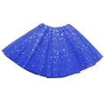 thumbnail image 1 of Kilaqueen Women's Sparkle Tulle A Line Skirt with Elastic Waistband, Short Layered Dance Tutu for Party Outfit, Festival, Costume and Dress Up, 1 of 3