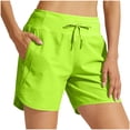 thumbnail image 1 of Kilaqueen Women's Sports & Recreation Shorts Quick Dry High Waisted Active Gym Exercise Athletic Running Shorts Sun Protection UPF 50+ Lightweight Workout Shorts with Back Zipper Pockets, 1 of 8