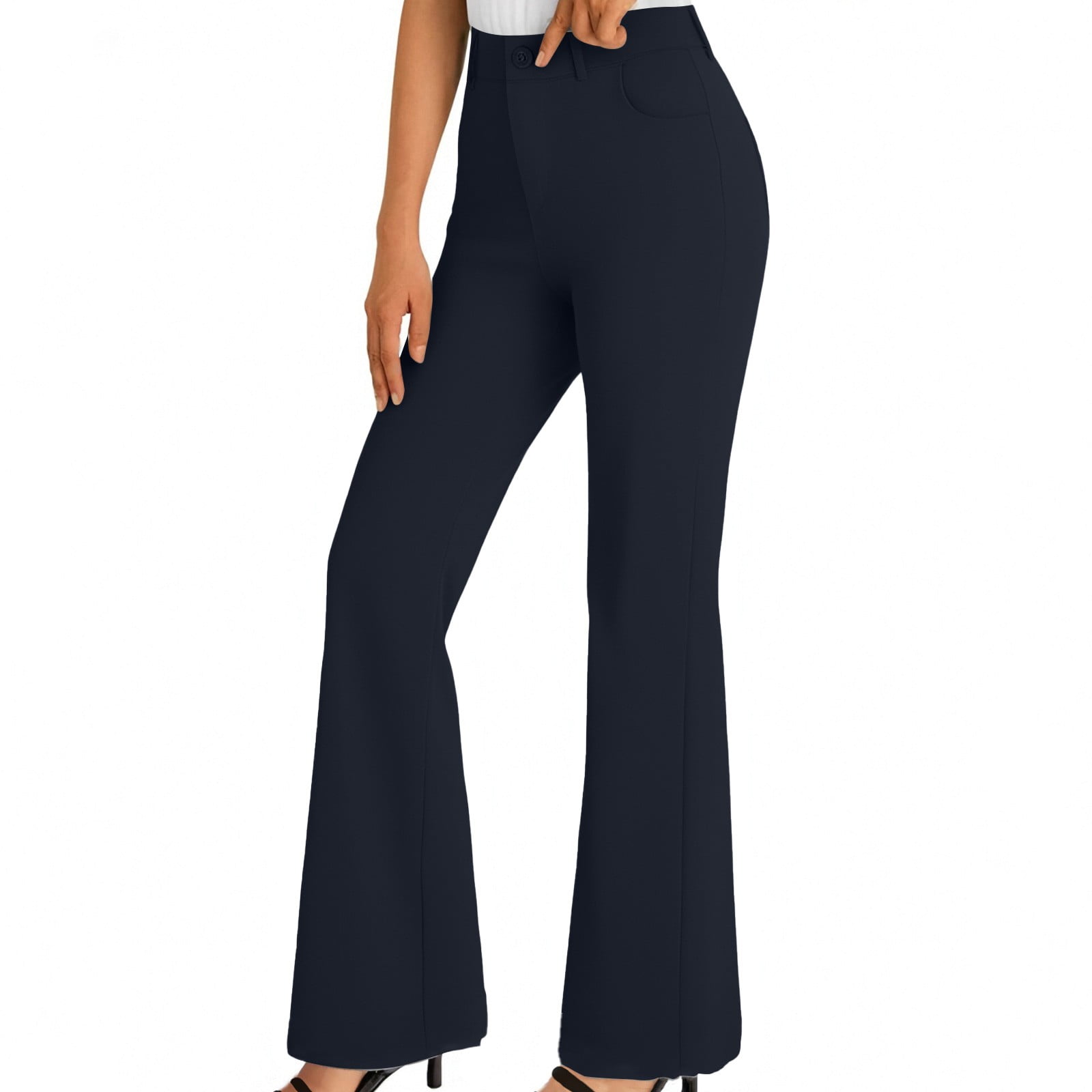 high waisted curvy dress pants Tall High-Waisted Curvy-Fit Wide-Leg Pant main image 0