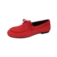 thumbnail image 1 of Kilaqueen Womens Loafers Solid Color Retro Lace-Up Comfortable Slip On Flats Shoes Dressy Casual Non Slip Work Walking Office Loafers, 1 of 9