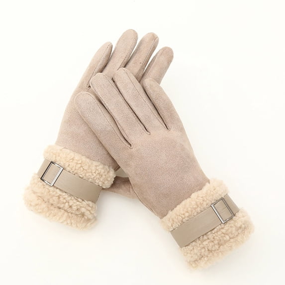 Kilaqueen Womens Winter Gloves Stretch Fleece Gloves for Cold Weather, Warm Gloves With Touch Screen Texting Fingers, Windproof Gloves