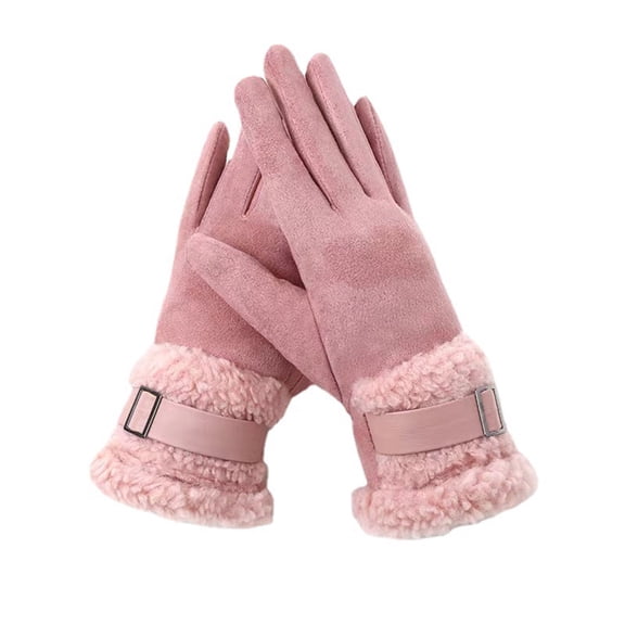 Kilaqueen Womens Winter Gloves Stretch Fleece Gloves for Cold Weather, Warm Gloves With Touch Screen Texting Fingers, Windproof Gloves