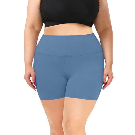 Kilaqueen Workout Biker Shorts for Women - 3" High Waisted Tummy Control Stretch Spandex Booty Shorts for Gym Yoga Volleyball, Butt Lifting Gym Athletic Short for Running