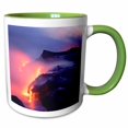 thumbnail image 1 of 3drose, Kilauea Volcano, Hawaii Volcanoes Np, Hawaii - Us12 Dpb0528 - Douglas Peebles, 11oz Two-tone Green Mug, 1 of 6